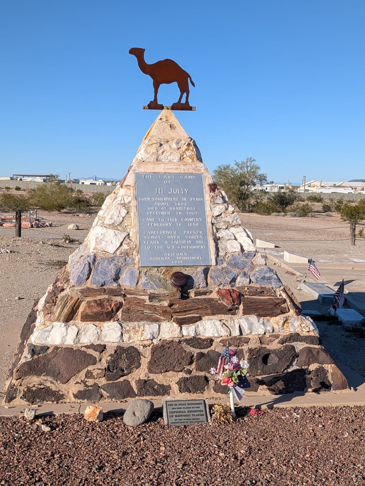 The Last Camp of Hi Jolly: Why There is a Camel Pyramid in Quartzsite